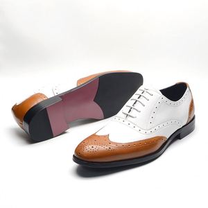 Chaussures habillées décontractées pour hommes à bout pointu, élégantes et de créateur, rehaussantes, grandes tailles, en cuir véritable pour hommes d'affaires - Product Image 3