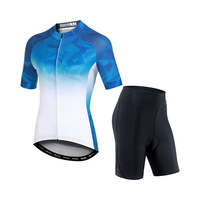 Conjunto de Ciclismo Personalizado para Hombre, Talla Grande, Manga Corta, Transpirable, Ligero, de Secado Rápido, con Tejido de Malla que Absorbe la Humedad, para Deportes de Verano