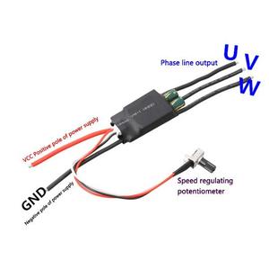 DC 7-24V 1000W BLDC <span class=keywords><strong>3</strong></span> Pha Động Cơ Không Chổi Than Driver Hallless DC Động Cơ Điều Khiển Tốc Độ Điều Khiển Bộ Điều Chỉnh Với Chiết Áp - Product Image 5