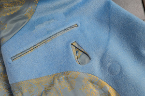 Costume d'affaires classique pour homme, 2 pièces, sur mesure, coupe ajustée, grande taille, tissu en laine plissé respirant, simple boutonnage - Product Image 4