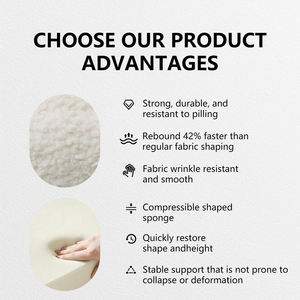 Canapé Minimaliste en <span class=keywords><strong>Tissu</strong></span> Crème de Designer, Petite Unité pour Salon, Meuble de Villa, Module Bloc Droit à Compression Sous Vide - Product Image 3