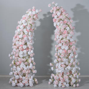 Arco Floral <span class=keywords><strong>de</strong></span> Seda Rojo Rosa para Bodas, Propuestas <span class=keywords><strong>de</strong></span> Matrimonio, Eventos, Ecológico, Duradero, 6-7 pies, para el Día <span class=keywords><strong>de</strong></span> San Valentín - Product Image 3