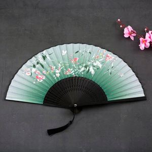 2023 Custom Printed logo Personalized Bamboo Paper and Fabric Folding Hand Fans - Product Image 5