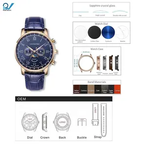Mann Uhren benutzer definierte Uhr Eigene Marke High End Custom Uhr Armbanduhren Mechanische Edelstahl Unisex Analog Custom ized Desi