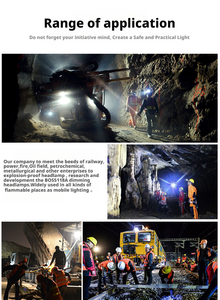 <strong>Explosion</strong>-<strong>proof</strong> Dimmable Head Torch LED <strong>Headlamp</strong> IP68 High Brightness Rechargeable Adjustable Beam for Explosive Flammable - Product Image 4