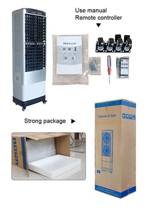 JHCOOL intérieur extérieur 7500cmh double ventilateur axial <span class=keywords><strong>climatiseur</strong></span> refroidisseur de marais Portable avec réservoir d'eau de 30L pour magasin - Product Image 4