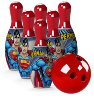 Ensemble de bowling pour enfants en vrac, décoration IML, Warner Bros, Tom et Jerry, Superman, Batman, etc.