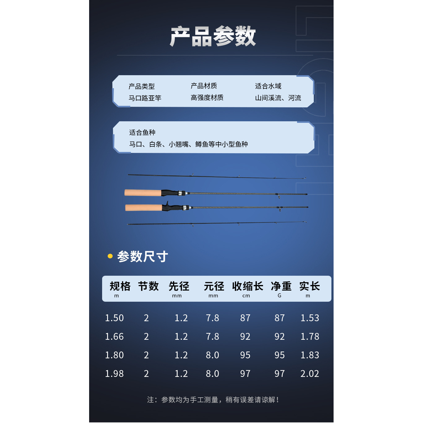 Golden patterned mortise rod