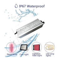 TBWTEK IP67 a prueba de agua 36W 50W 60W 80W 100W 120W 150W 300W Fuente de alimentación conmutada Controlador LED 12V 24V 36V 48V Voltaje constante