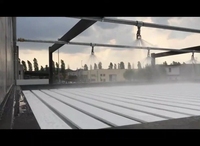 Pérgola de Aluminio para Exteriores, Pérgola Retráctil Motorizada con Rotura de Puente Térmico, Recubrimiento de Fluorocarbono, Impermeable, para Patio y Jardín