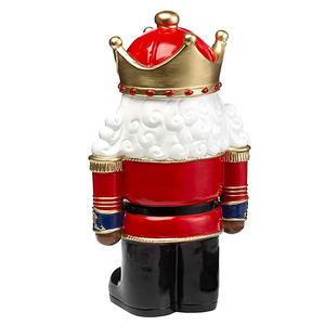 Estatua personalizada de resina para decoración navideña, estatua de resina del Reino de la barba, soldado blanco y negro afroamericano, <span class=keywords><strong>cascanueces</strong></span> - Product Image 4