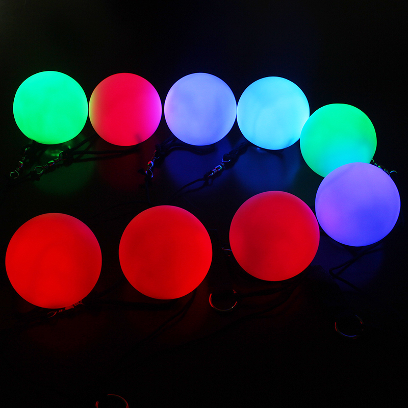 Amazon Hot sale Gleader Color Changing LED Ball Baby Kid Mood Lamp Night Light Children Seven Color Changing poi led ball
