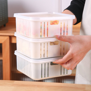 Contenedor Rectangular para Cebollas, con Tapa de Plástico Blanca, Organizador para Refrigerador, Mantiene la Frescura - Product Image 2