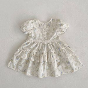 <span class=keywords><strong>Vestito</strong></span> <span class=keywords><strong>da</strong></span> principessa floreale per ragazze <span class=keywords><strong>vestito</strong></span> <span class=keywords><strong>da</strong></span> <span class=keywords><strong>bambina</strong></span> estivo manica a bolle - Product Image 5