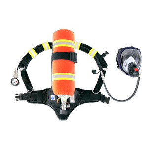 WANZ 9L Respirateur à <span class=keywords><strong>air</strong></span> comprimé SCBA en acier au carbone, pression de service 30MPa, débit maximal 1000L/min, sifflet d'alarme incendie, manomètre - Product Image 2