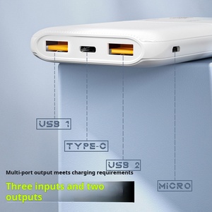 Estación de Energía Portátil Delgada de Doble USB <span class=keywords><strong>Lango</strong></span> Serie II de 10000mAh, Alta Capacidad, Resistente al Agua, con Batería de Litio 18650, LED Solar y Salida de 20W - Product Image 3