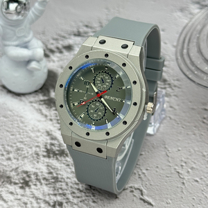 New fashionable men's <b>watch</b> with blue light silicone strap casual sports quartz <b>watch</b> - Product Image 2