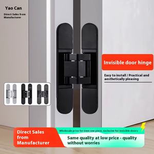 Регулируемый поперечный шарнир 180 градусов трехмерная Скрытая деревянная дверная фурнитура 180 градусов полностью открытая дверная фурнитура с подшипником нагрузки - Product Image 5