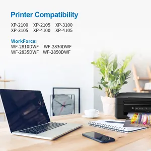 Cartucho para impressora epson, tanque de tinta 603 xl t603 603xl t603xl, cor premium compatível com tinta de inkjet para impressora epson XP-3105 XP-4105 XP-2100