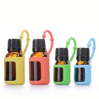 Support en silicone WOGU pour flacon d'huile essentielle 5ml 15ml, souple, durable, haute élasticité, antidérapant, emballage cosmétique portable de voyage