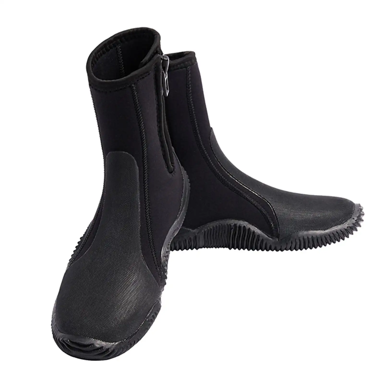 Profession elle 5mm Tauch stiefel Adult Cold Proof Wassers chuhe Seiten reiß verschluss Wassersport Surf stiefel zum Surfen Schnorcheln