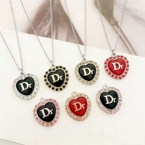 Ready to Ship Designer <b>Charm</b> Pendant with Diamond Luxury Brand Crystal <b>Charms</b> Decorative Fashion Pendants <b>Charms</b> for DIY - Product Image 1