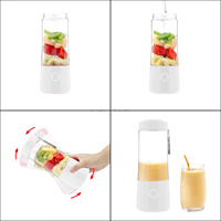 Presse-agrumes portable professionnel 6 lames 400 ml, mini mixeur USB rechargeable de qualité alimentaire pour fruits et smoothies