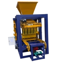 Machine de production de blocs de ciment QTJ4-24 pour projets de construction avec options de moules de 4, 6 et 9 pouces
