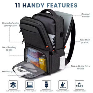 <span class=keywords><strong>Sac</strong></span> <span class=keywords><strong>à</strong></span> <span class=keywords><strong>dos</strong></span> <span class=keywords><strong>isotherme</strong></span> pour les voyages de travail, <span class=keywords><strong>avec</strong></span> chargeur USB, boîtes <span class=keywords><strong>à</strong></span> lunch intelligentes, <span class=keywords><strong>sac</strong></span> <span class=keywords><strong>à</strong></span> <span class=keywords><strong>dos</strong></span> pour <span class=keywords><strong>ordinateur</strong></span> portable <span class=keywords><strong>avec</strong></span> <span class=keywords><strong>compartiment</strong></span> pour repas pour hommes et femmes - Product Image 4