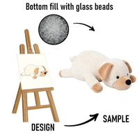 Jouet en peluche lesté personnalisé de haute qualité pour l'anxiété, fabriqué par BSCI ICTI, parfait pour les câlins, doux et moelleux, avec du lavande