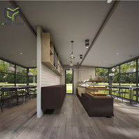 Maison magique conteneur maison conteneur magasin conteneur d'expédition magasin de crème glacée conteneur préfabriqué pour magasin