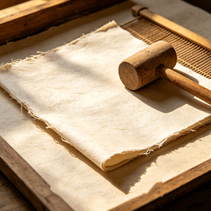Rough Deckle Edge Unbleached Paper Ideal For Vintage Decor Gift Wrapping And Handmade Packaging - Product Image 4