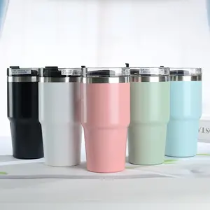High Quality 600ml/900ml Double Wall Stainless Steel Exquisite Tumbler Beverage Hot Cold Drink Thermos Water Bottle