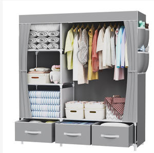 خزانة ملابس محمولة ، أثاث غرفة نوم منزلية حديثة ، خزانة قابلة للطي - Product Image 4