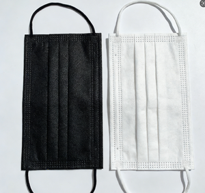 Masque facial jetable en tissu non tissé 3 plis avec filtre en tissu non tissé et clip nasal réglable - Product Image 4