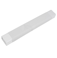 160*120mm/6 "15 hp ou plus conduit Flexible professionnel décoratif câble goulotte Lineset couverture climatiseur conduit