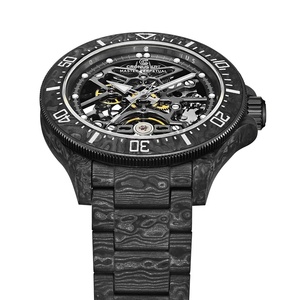 Orologi Meccanici Automatici da Uomo di Lusso, Edizione Limitata, con Cassa Rotonda in Fibra di Carbonio Forgiato, Quadrante <span class=keywords><strong>Nero</strong></span> e Lancette Luminose per Business - Product Image 6