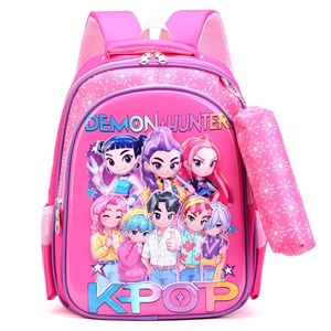 Mochila Escolar Transfronteriza de Dibujos Animados Unisex para Niños de 3 a 6 Años, Protección de Columna, Reducción de Carga, Impermeable, Duradera, Expansión de Primavera, K-pop - Product Image 6