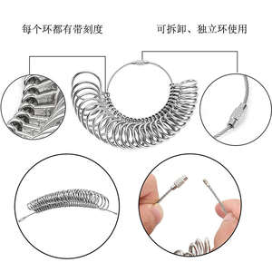 0-13 Us Sizer Chroom Stalen <span class=keywords><strong>Ring</strong></span> Doorn Sizer Stick En Roestvrij Staal <span class=keywords><strong>Ring</strong></span> Sizer Gauge Vinger Dimensionering Tool Voor Sieraden Maken - Product Image 5