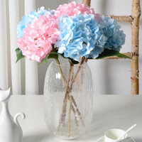 Feuilles d'hortensias artificielles pour décoration de mariage, fleurs en soie synthétique semi-artisanales, accessoires de photographie, décoration intérieure, vente en gros disponible