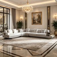 Ensemble de canapés modulaires de luxe de style français pour salle à manger et salon – Collection haut de gamme