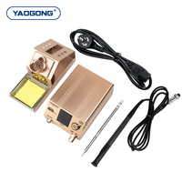Station de soudage YAOGONG T12 Plus 90W à chauffage rapide, fer à souder métallique PLC, station de retravaillage électronique pour réparation mobile
