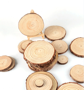 جولات خشبية غير مكتملة لفنون الزفاف مشاريع عيد الميلاد ديي شرائح الخشب الطبيعي - Product Image 2