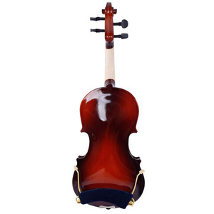 Violon acoustique Glarry taille 3/4 en bois verni avec étui, archet, colophane, cordes, accordeur et accessoires pour instruments à cordes - Product Image 4