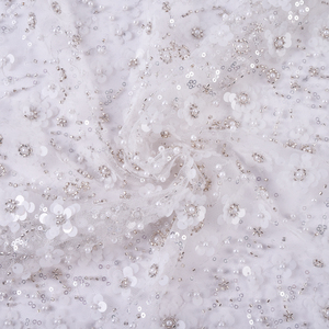 Abito da sposa elegante e lussuoso 100% in poliestere satinato elastico in saia in Mesh - Product Image 2