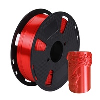 OEM ODM Filamento Métallique Brillant 1.75mm PLA Arcobaleno Soigneusement Torsadé Filament de Soie Personnalisé Filament Matériaux D'impression 3d