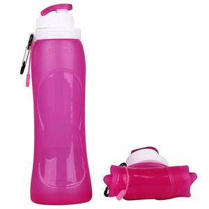 Botella de Agua de Silicona Reutilizable a Prueba de Fugas de 500 ml, Botella de Agua Plegable para Viajes y Deportes - Product Image 2