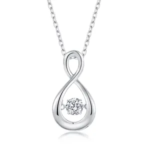 Nuovi ciondoli gioielli di moda di tendenza 925 argento sterling ciondolo con ciondolo in zircone personalizzato per le donne