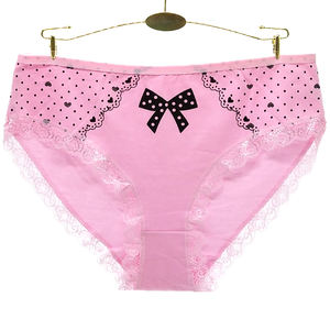 Yun Meng Ni 속옷 2XL 3XL 4XL 귀여운 큰 활 점 인쇄 섹시한 팬티 속옷 - Product Image 6