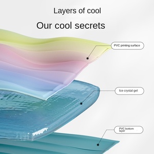 Vente en gros d'été RainbOW Gradient Pet Ice Nest PVC Imprimé Tapis de couchage pour <span class=keywords><strong>chiens</strong></span> <span class=keywords><strong>et</strong></span> <span class=keywords><strong>chats</strong></span> Protection contre le froid - Product Image 4